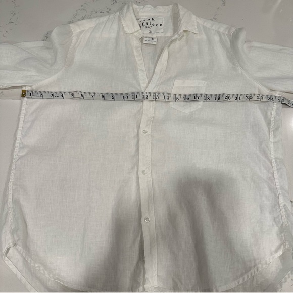 Frank & Eileen Classic White Linen Button-Up Shirt - Picture 11 of 11